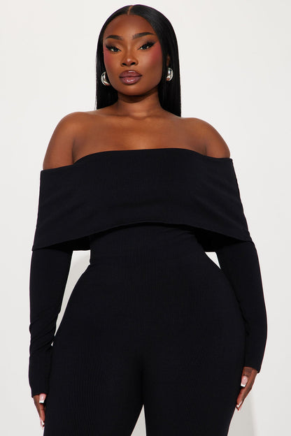 Amara Snatched Jumpsuit - Black