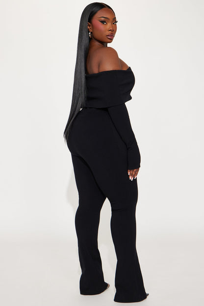 Amara Snatched Jumpsuit - Black