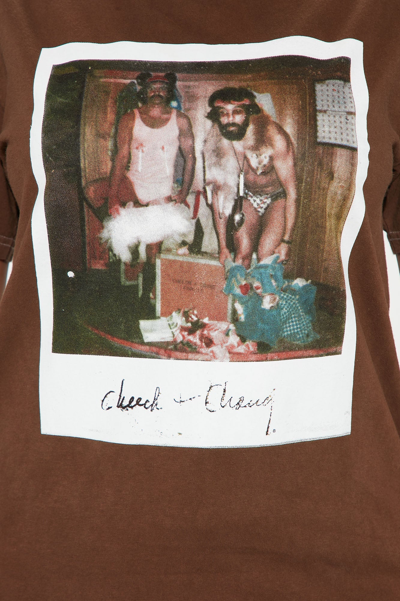 Cheech &amp; Chong Washed T-Shirt - Brown
