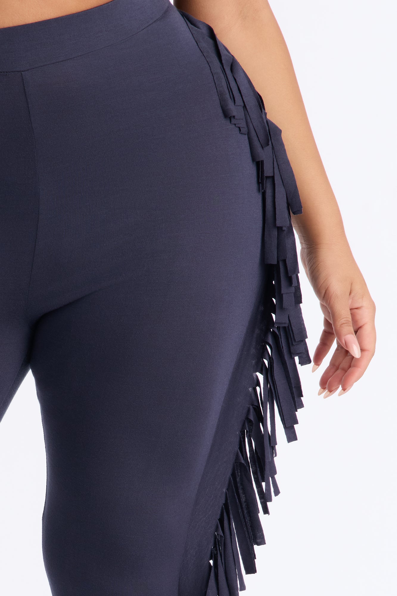 Shake It Like a Fringe Shaker Legging - Charcoal