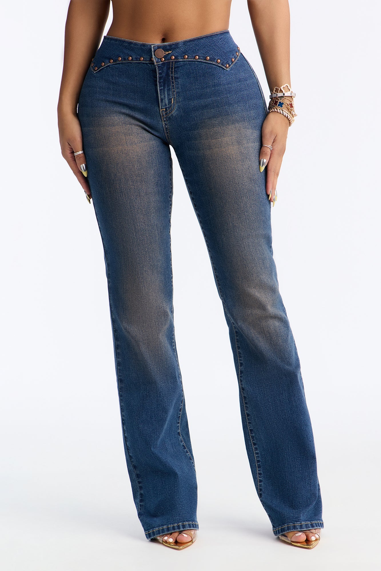 Lone Star Girl Embellished Bootcut Jeans - Medium Wash