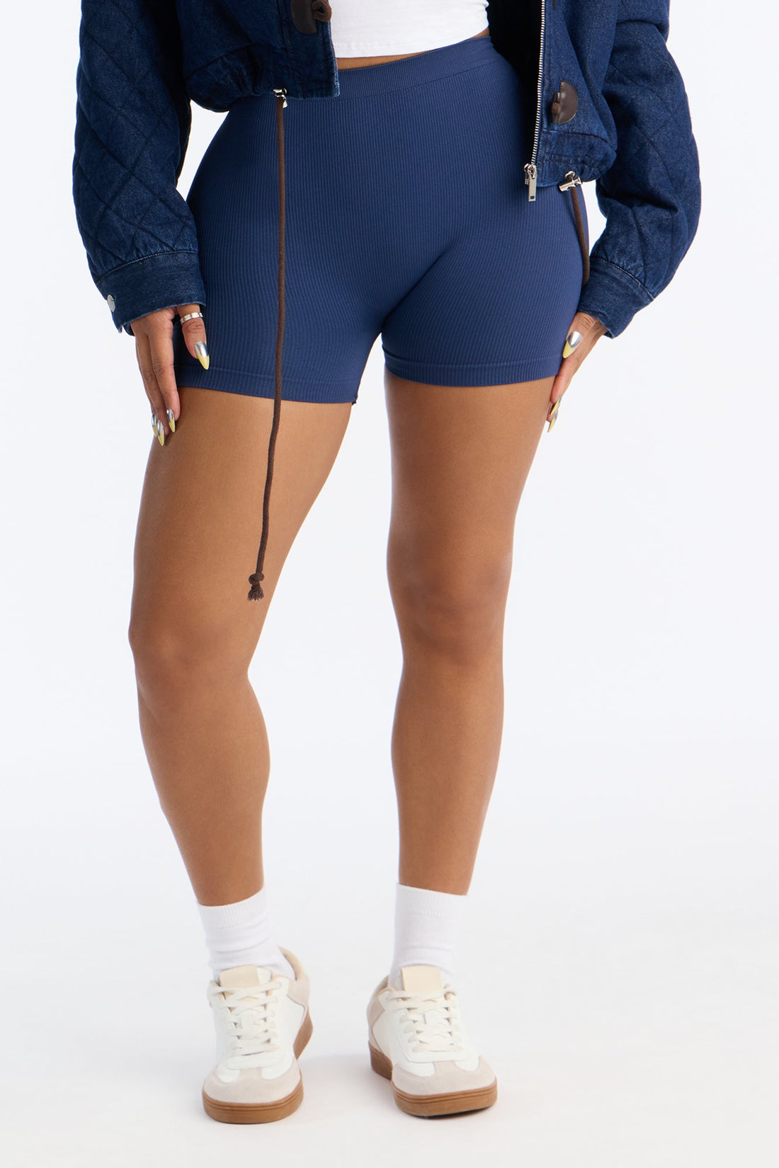 Uncomplicated Seamless Shorts - Navy