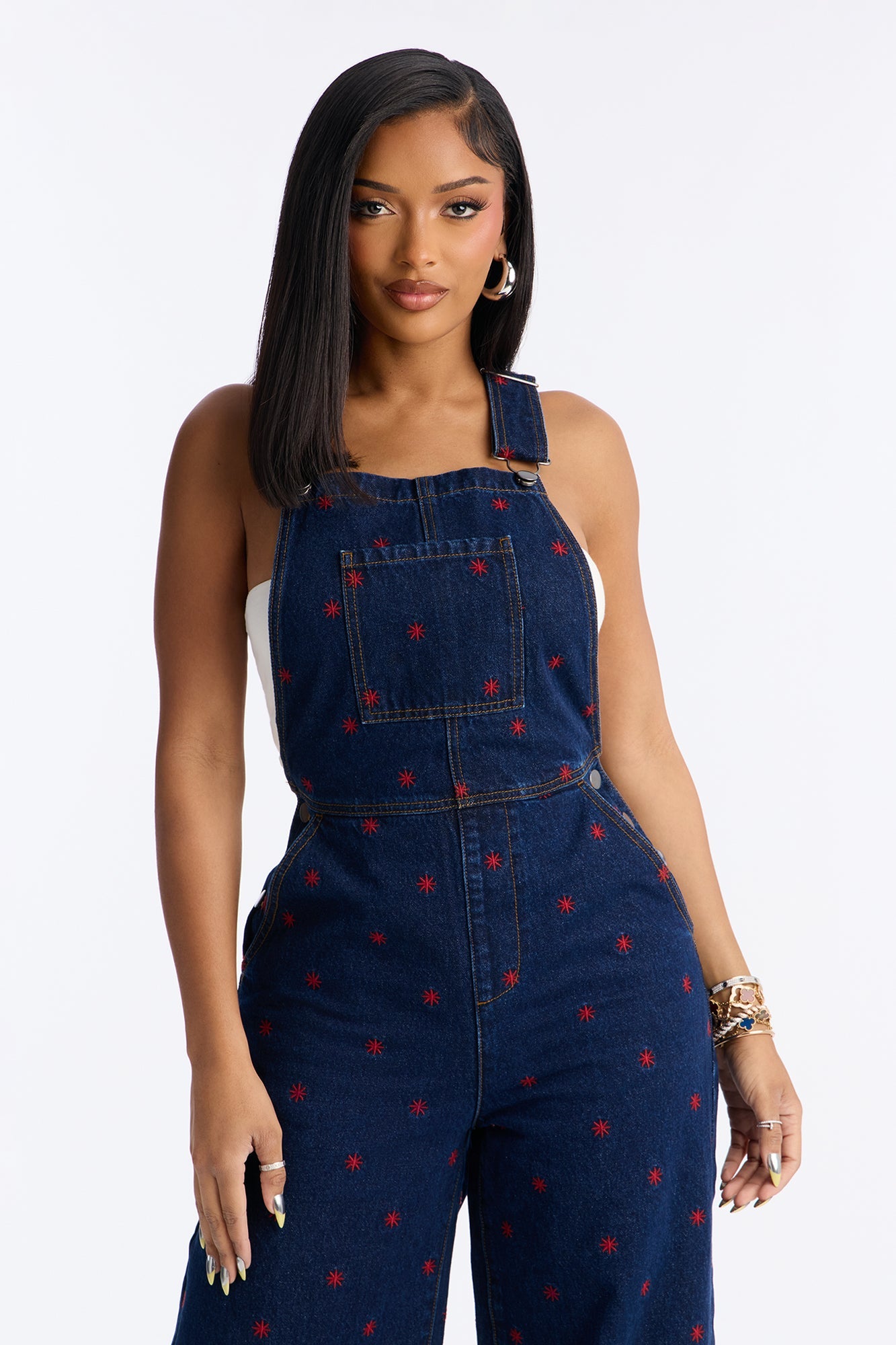 Home Sweet Home Denim Overalls - Dark Wash