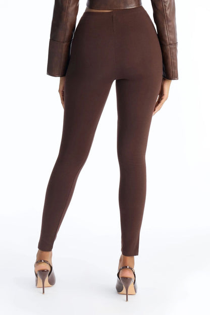 Quinn Mid Rise Every Day Cotton Legging 29″ - Chocolate