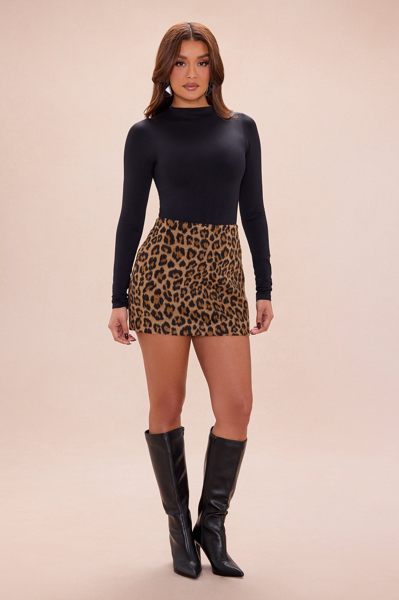 Star Of The Show Mini Skirt - Leopard