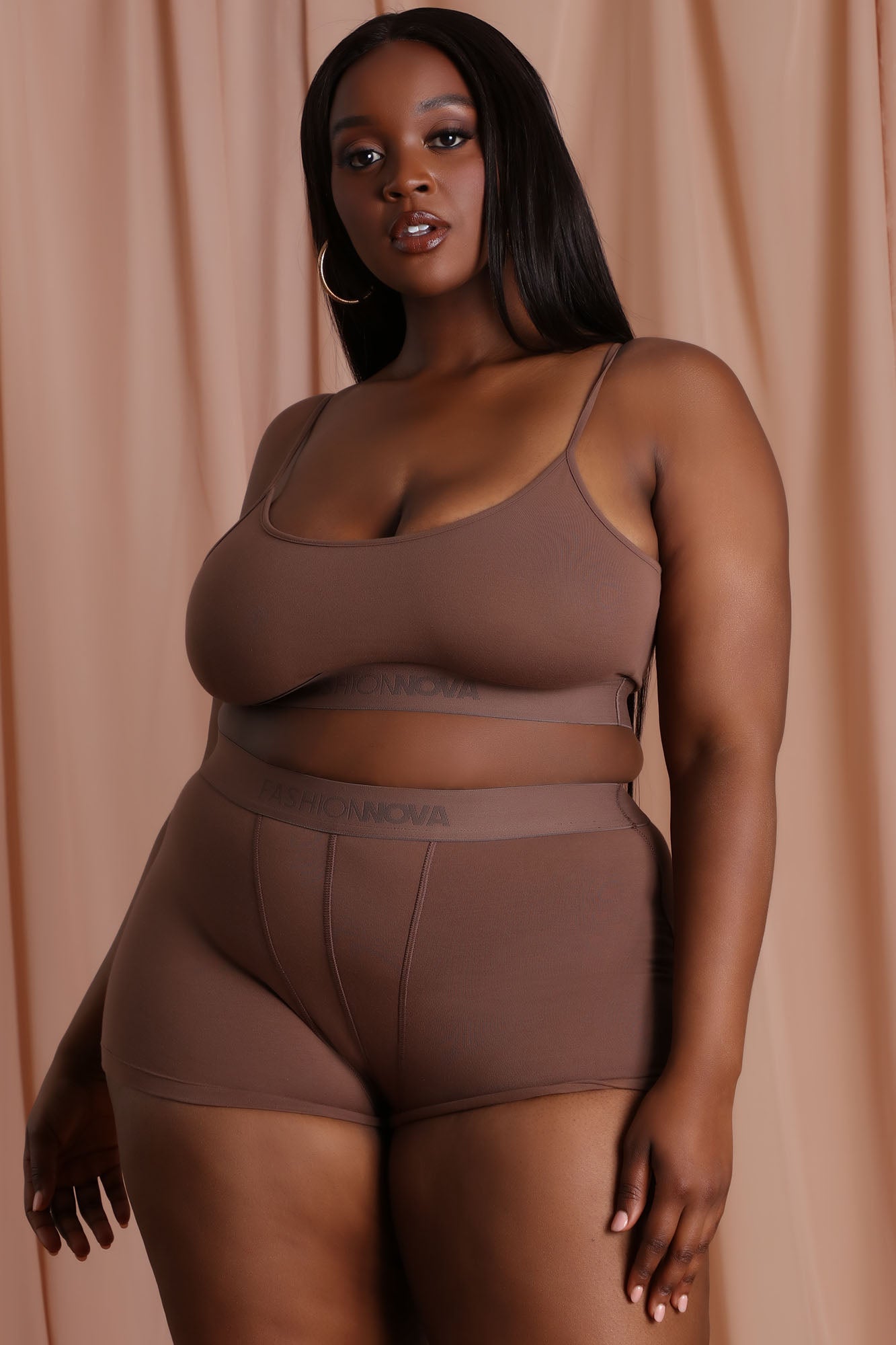 FN Mood Cami And Boxer Set - Chocolate