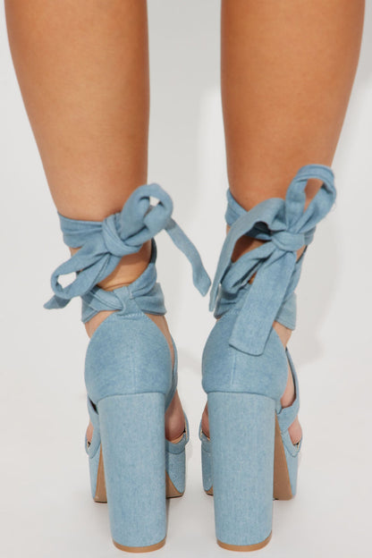 Plot Twist Heel - Denim