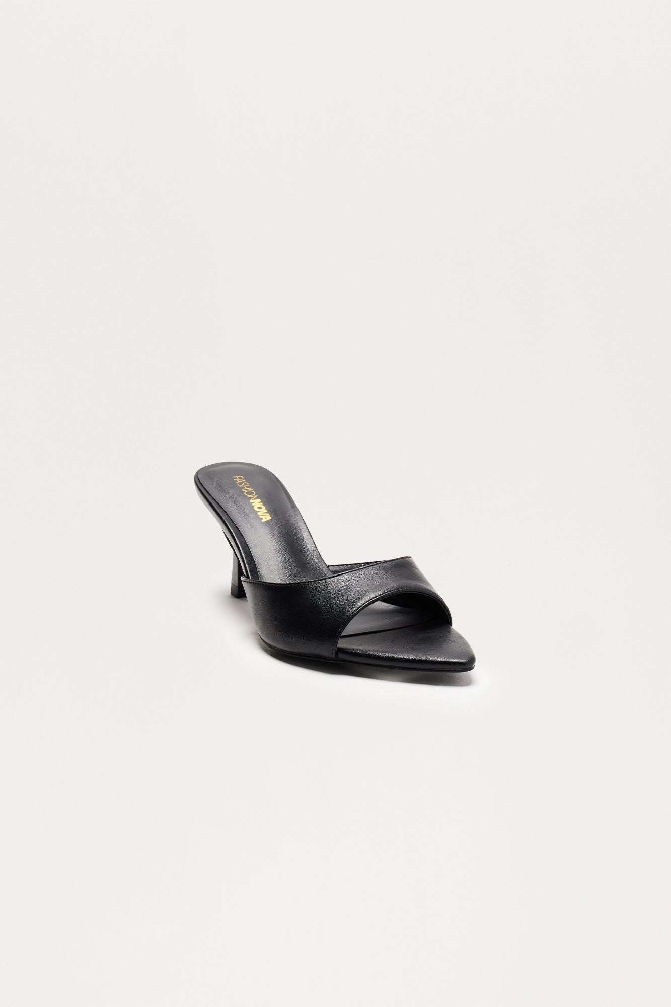 Only Have Eyes For You Heeled Mules - Black
