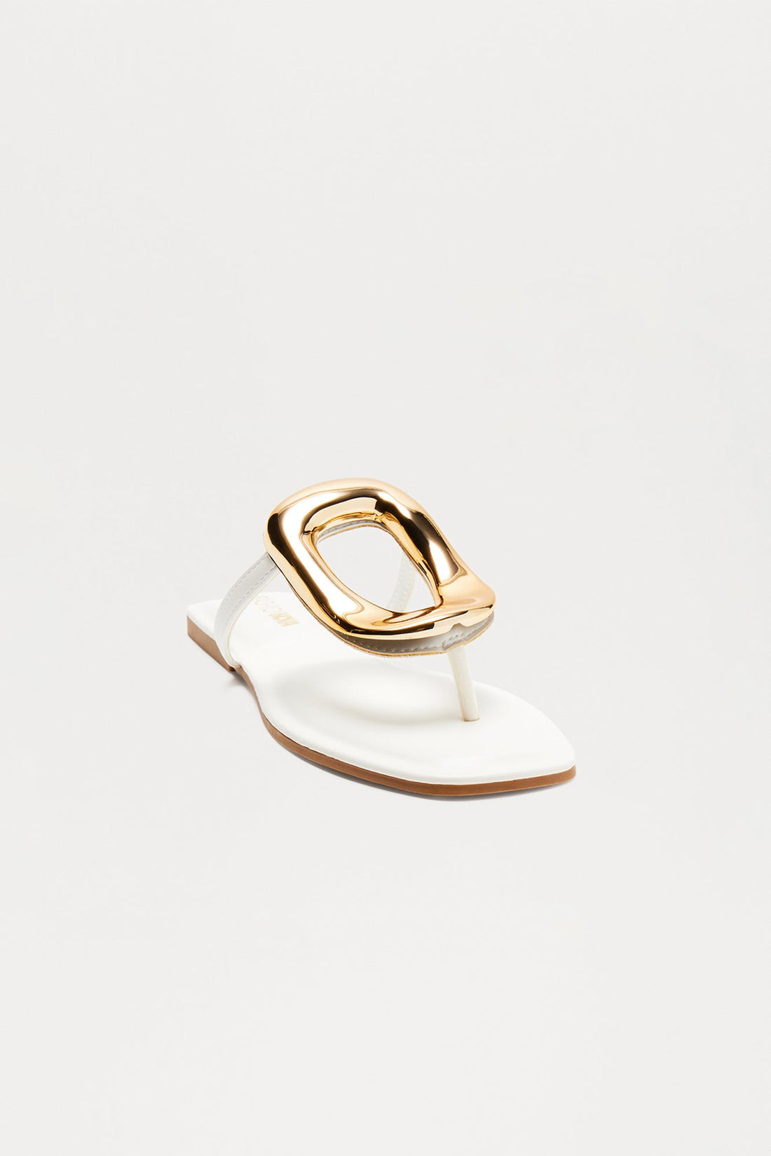 New Here Flat Sandals - White
