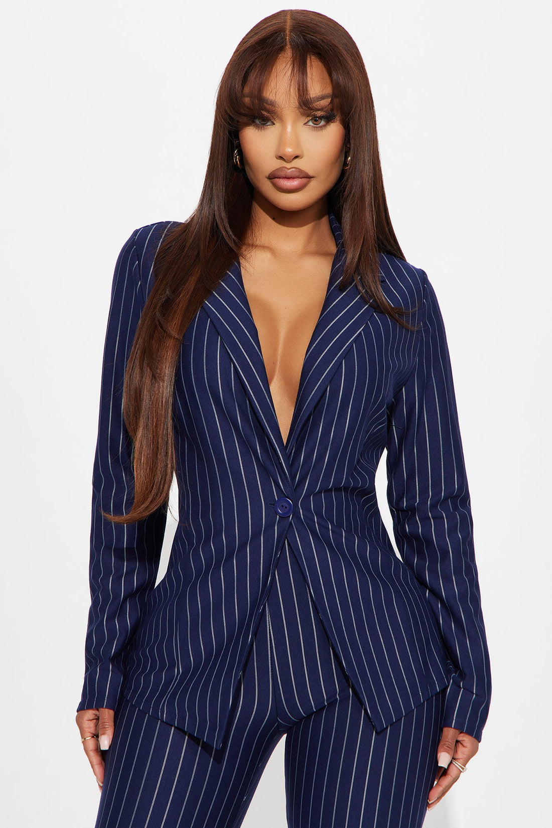 Meeting Prep Blazer And Pant Set - Navy
