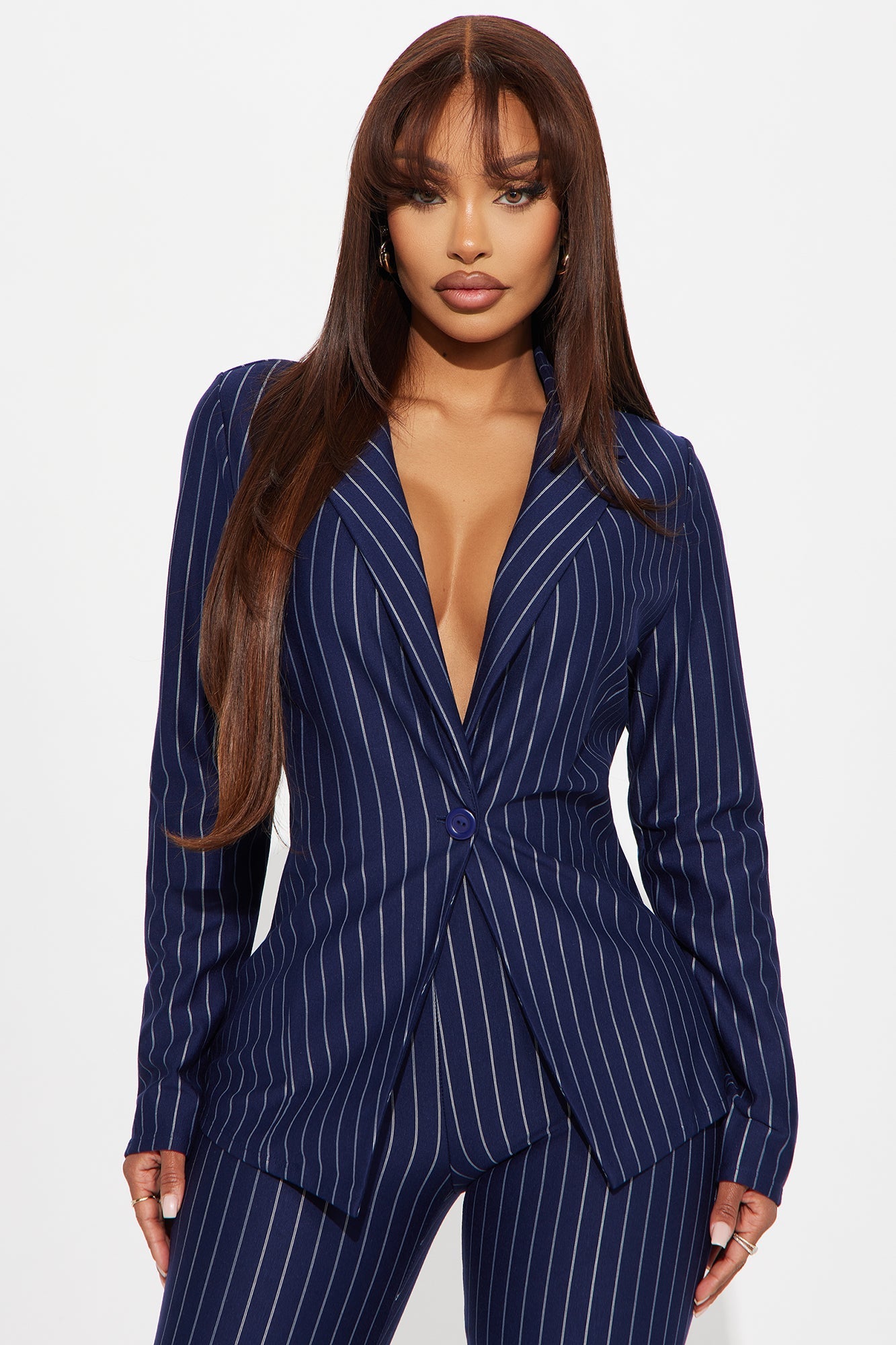 Meeting Prep Blazer And Pant Set - Navy