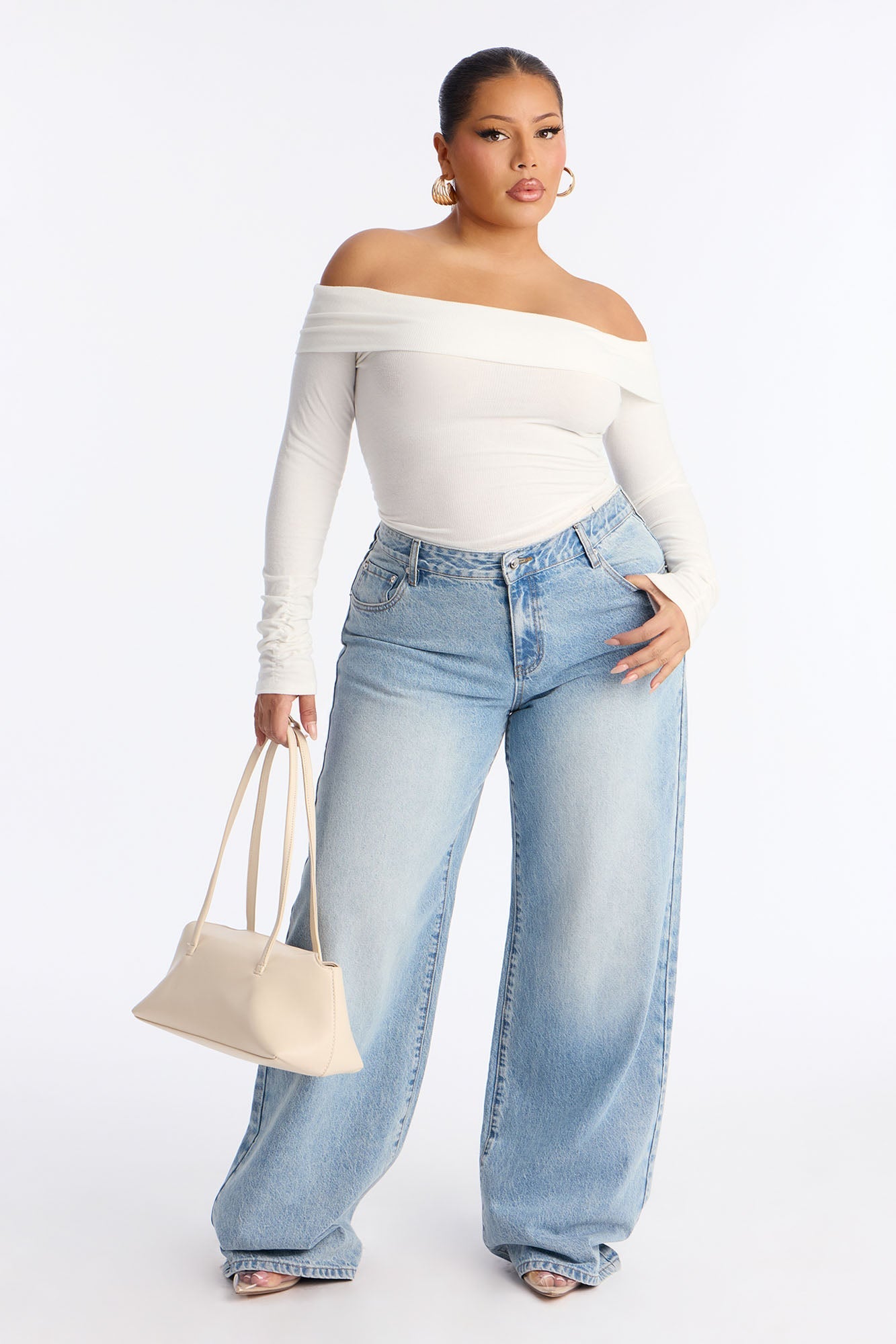 Tall Westside Low Rise Wide Leg Jean - Light Wash