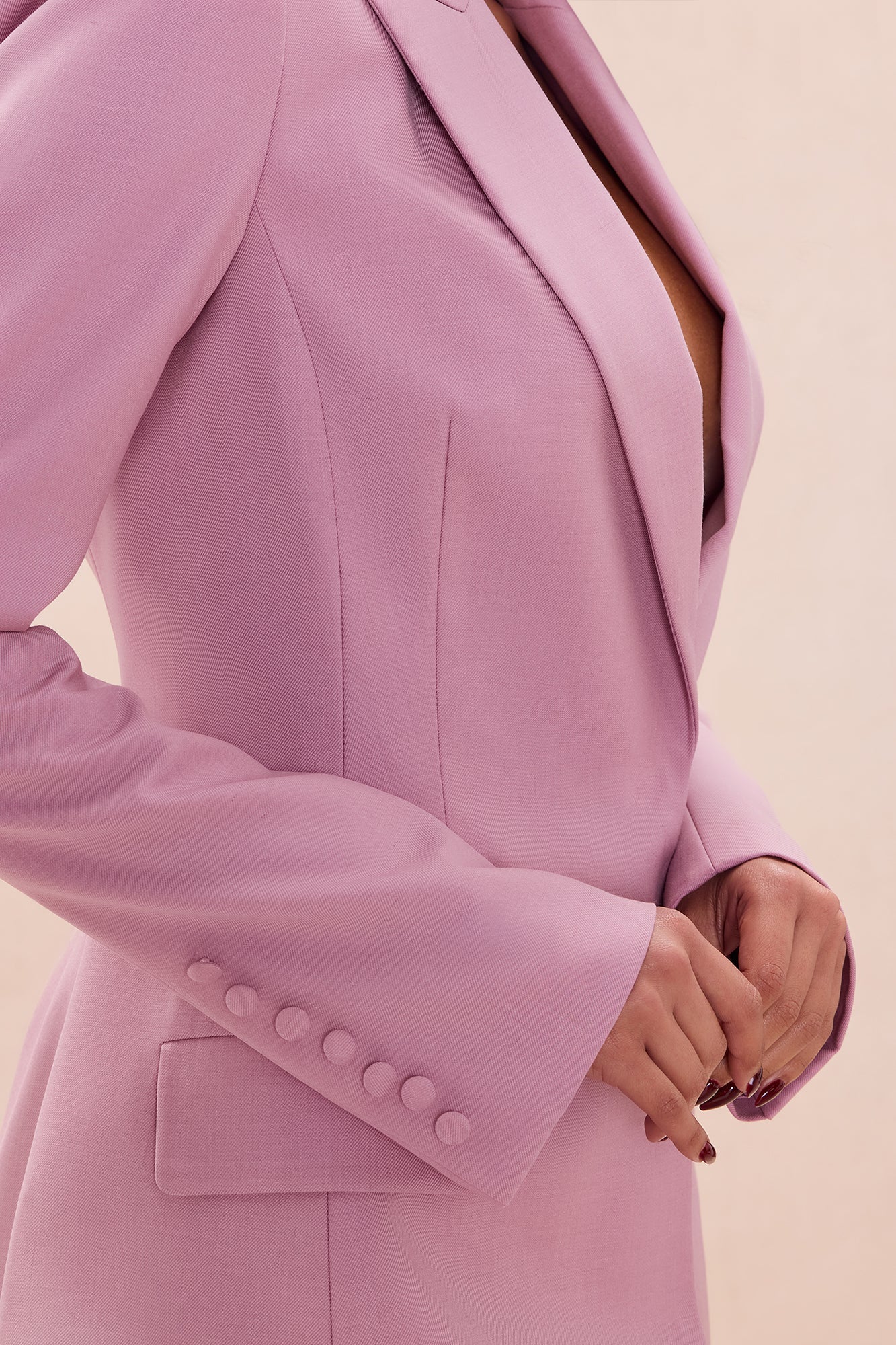 Noa Blazer Mini Dress - Mauve