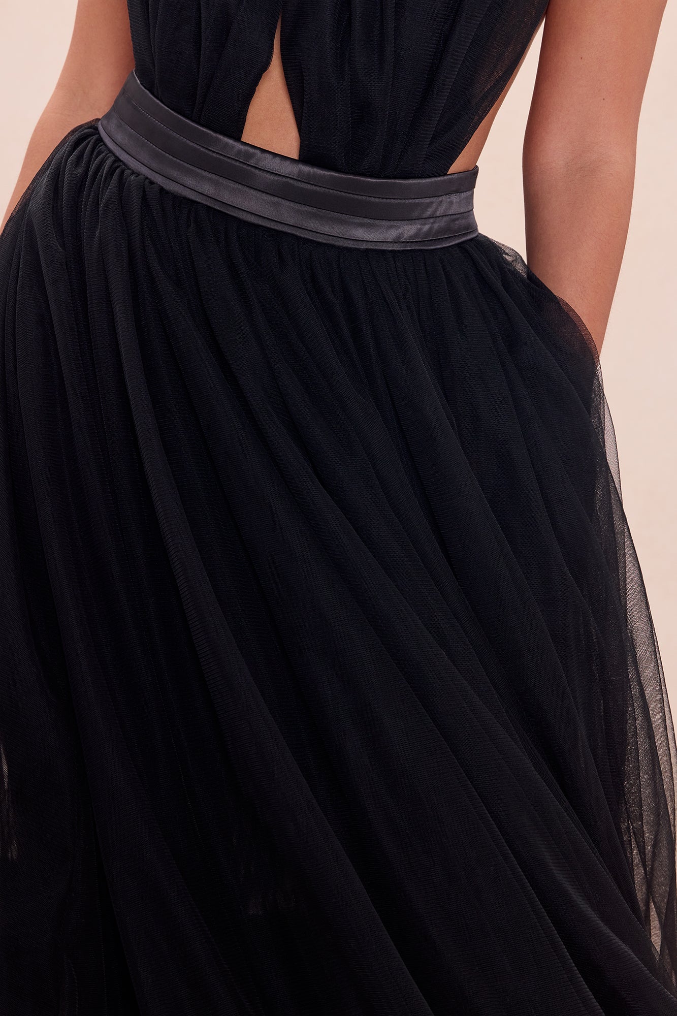 Karlee Tulle Maxi Skirt - Black