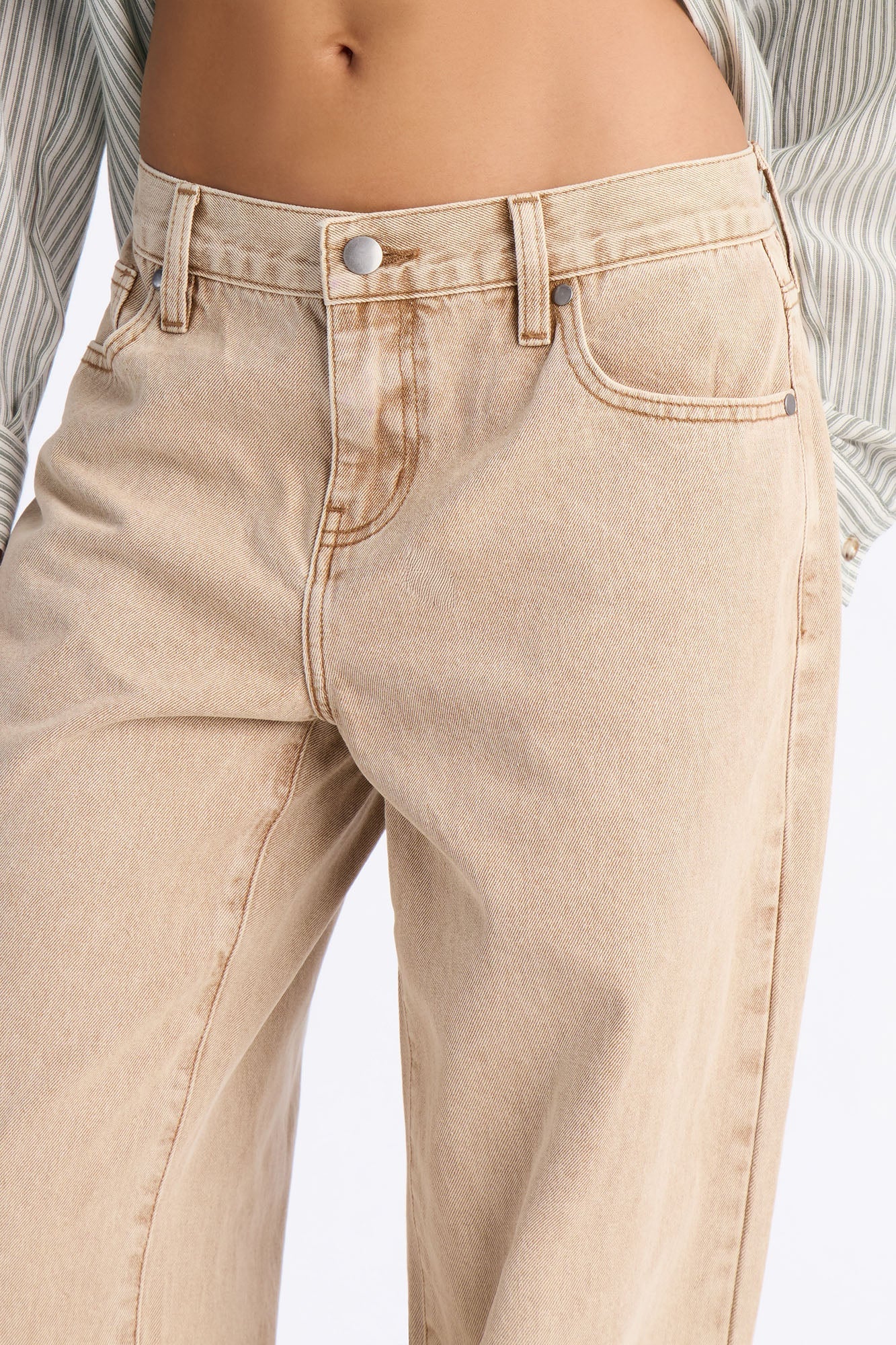 See You Out Straight Leg Jeans - Khaki