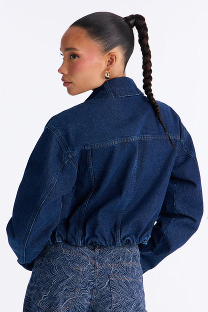 Emerson Denim Trucker Jacket - Dark Wash