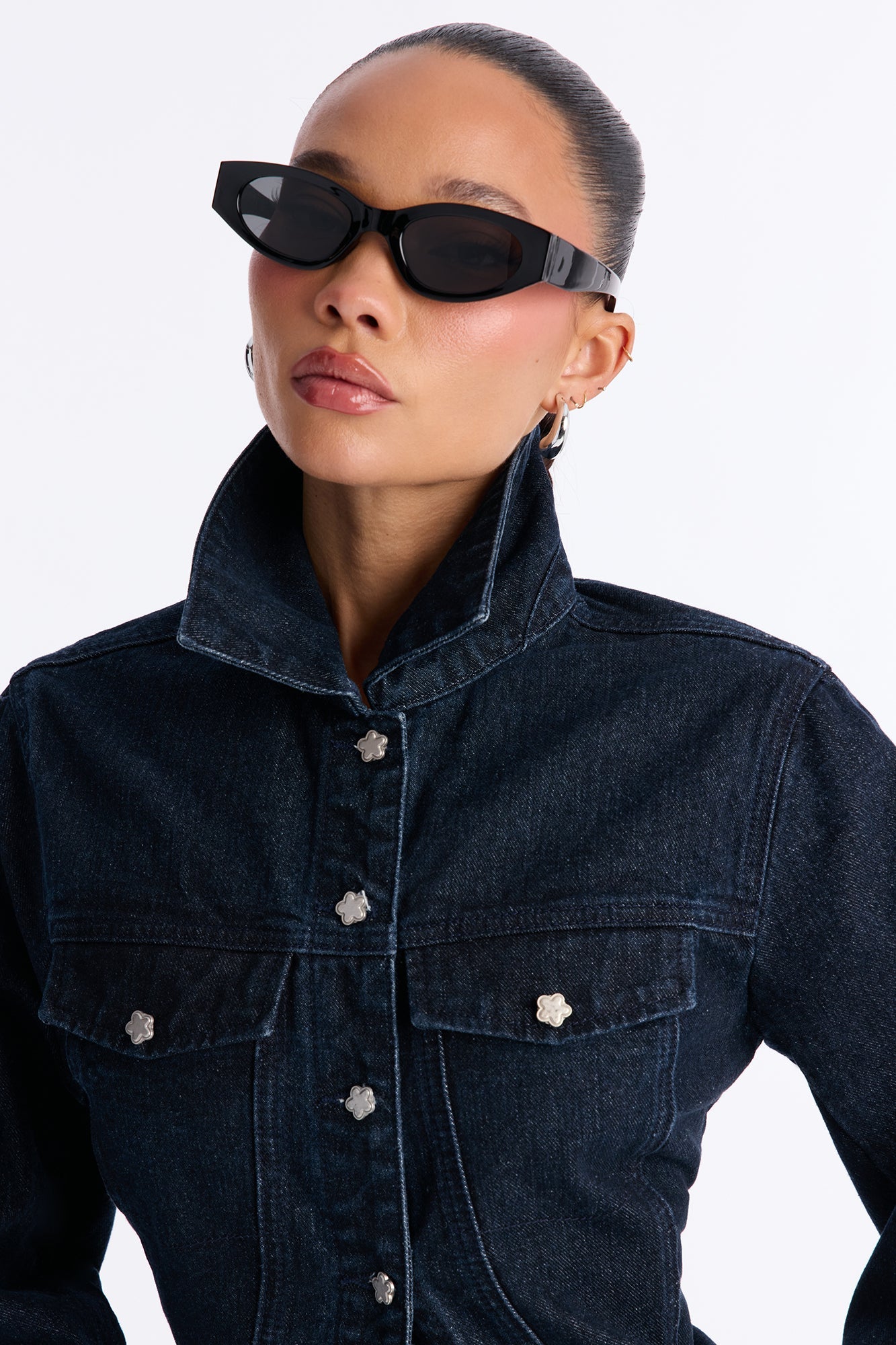Rosemond Denim Shacket - Dark Denim