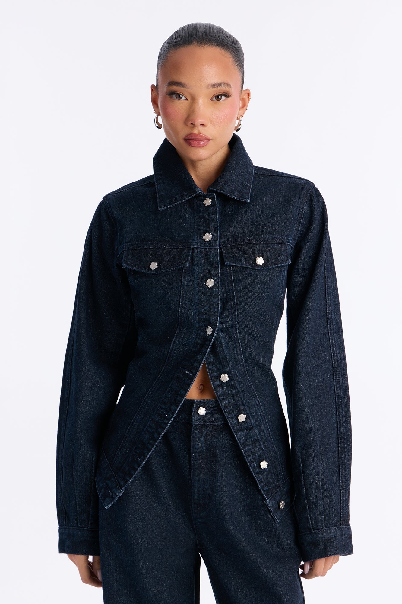 Rosemond Denim Shacket - Dark Denim