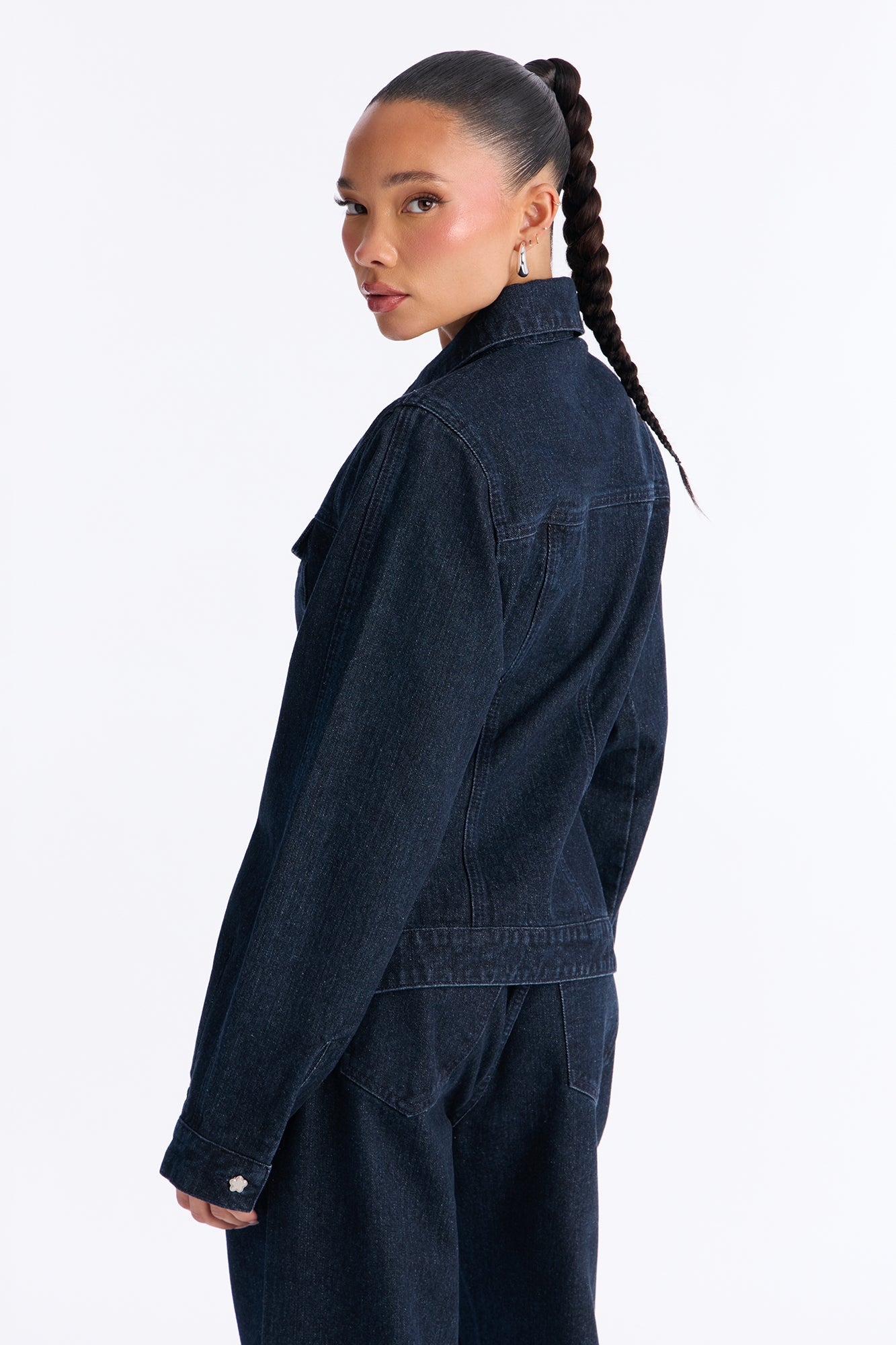 Rosemond Denim Shacket - Dark Denim