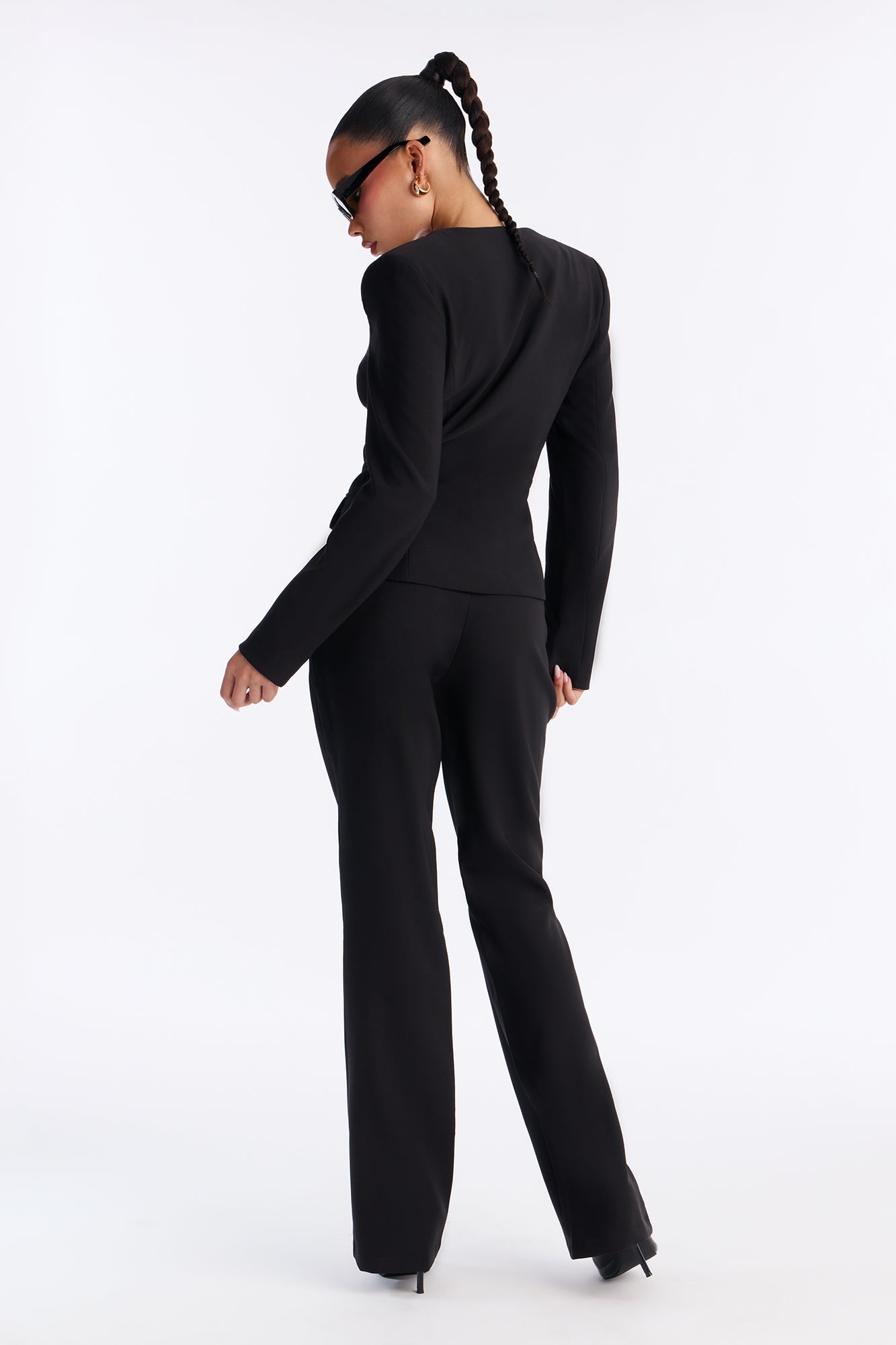 Sending Signals Blazer Pant Set - Black