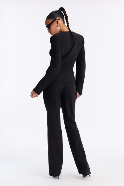 Sending Signals Blazer Pant Set - Black