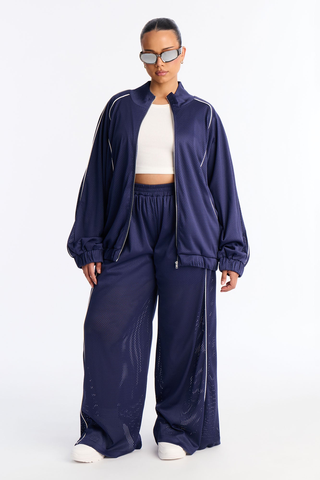 Milianna Wide Leg Pant - Navy