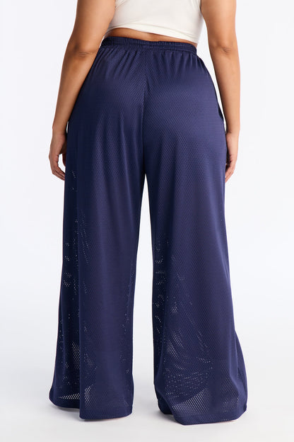 Milianna Wide Leg Pant - Navy