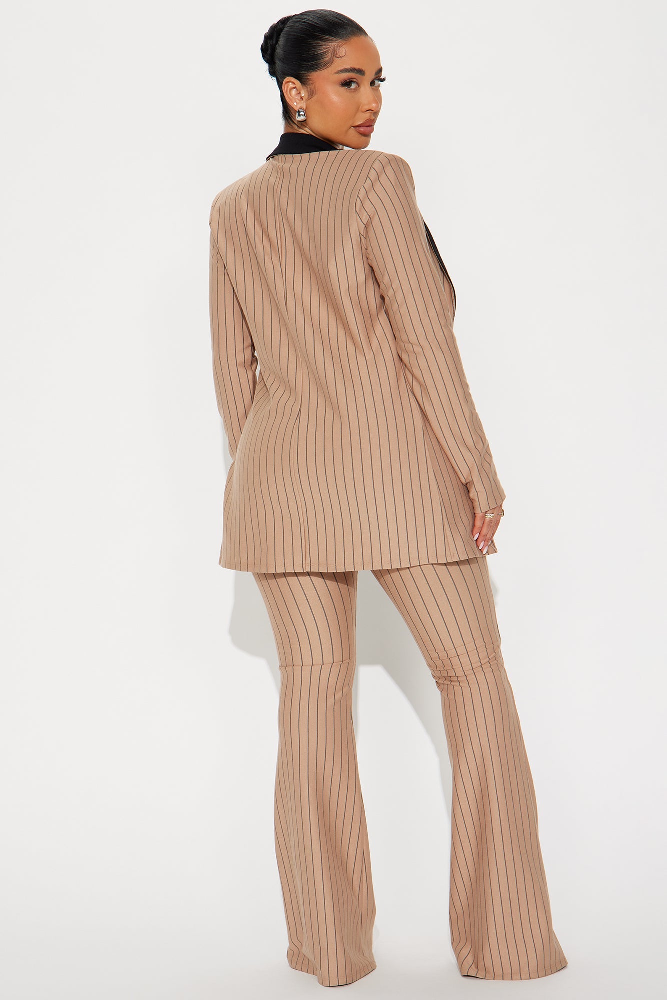 Nine To Thrive Blazer And Pant Set - Taupe