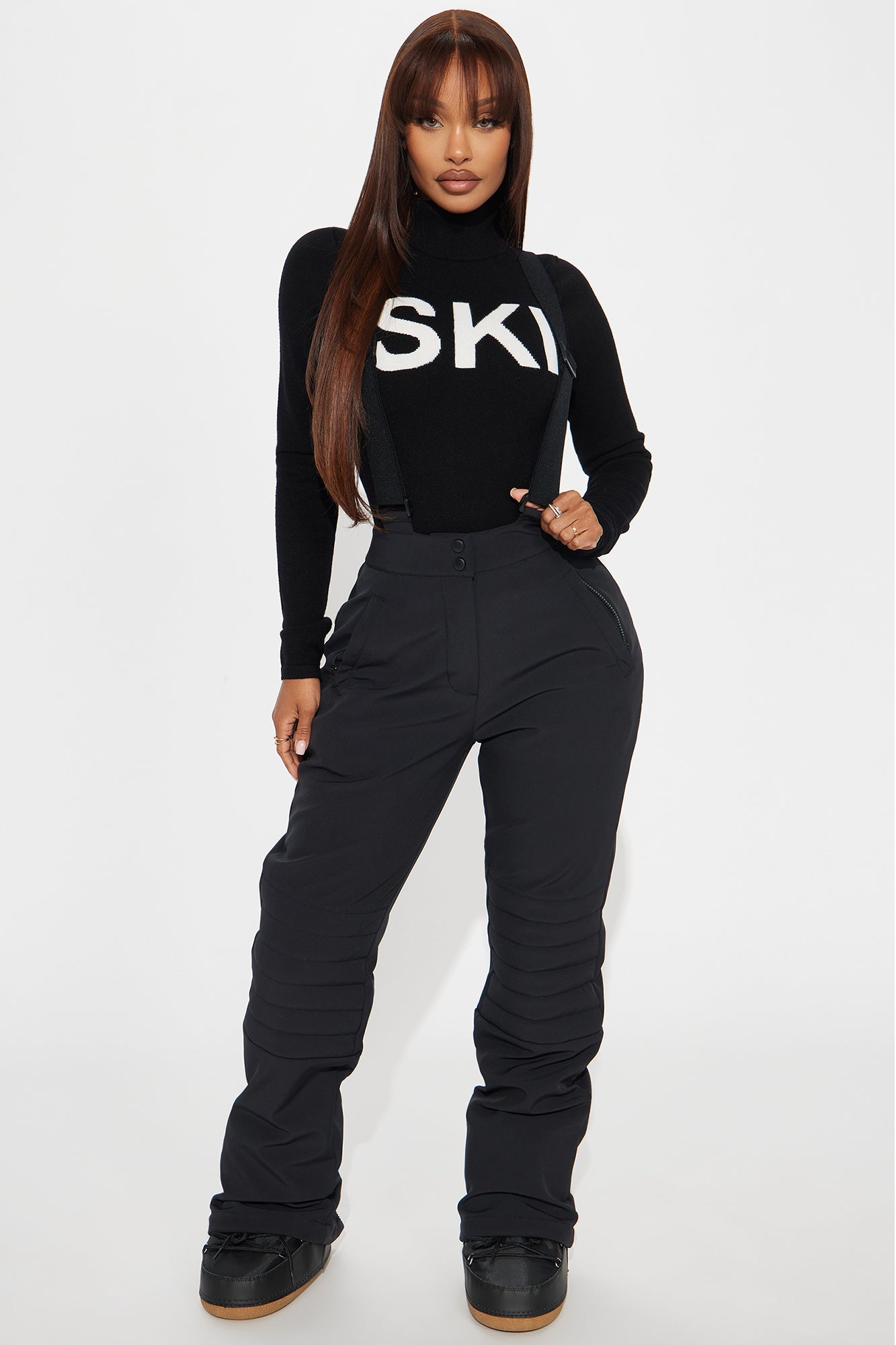 Hit The Summit Ski Overall Pants - Black