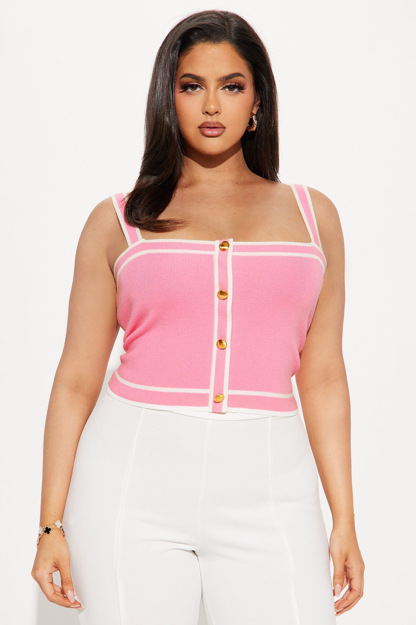 Lunch In Paris 2 Piece Sweater - Pink/combo