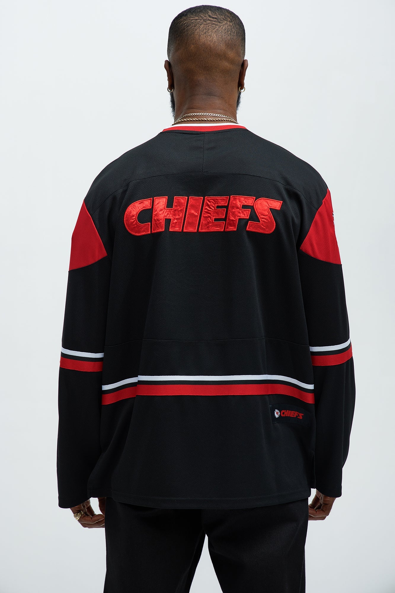 Chiefs Hat Trick Hockey Top - Black/Red