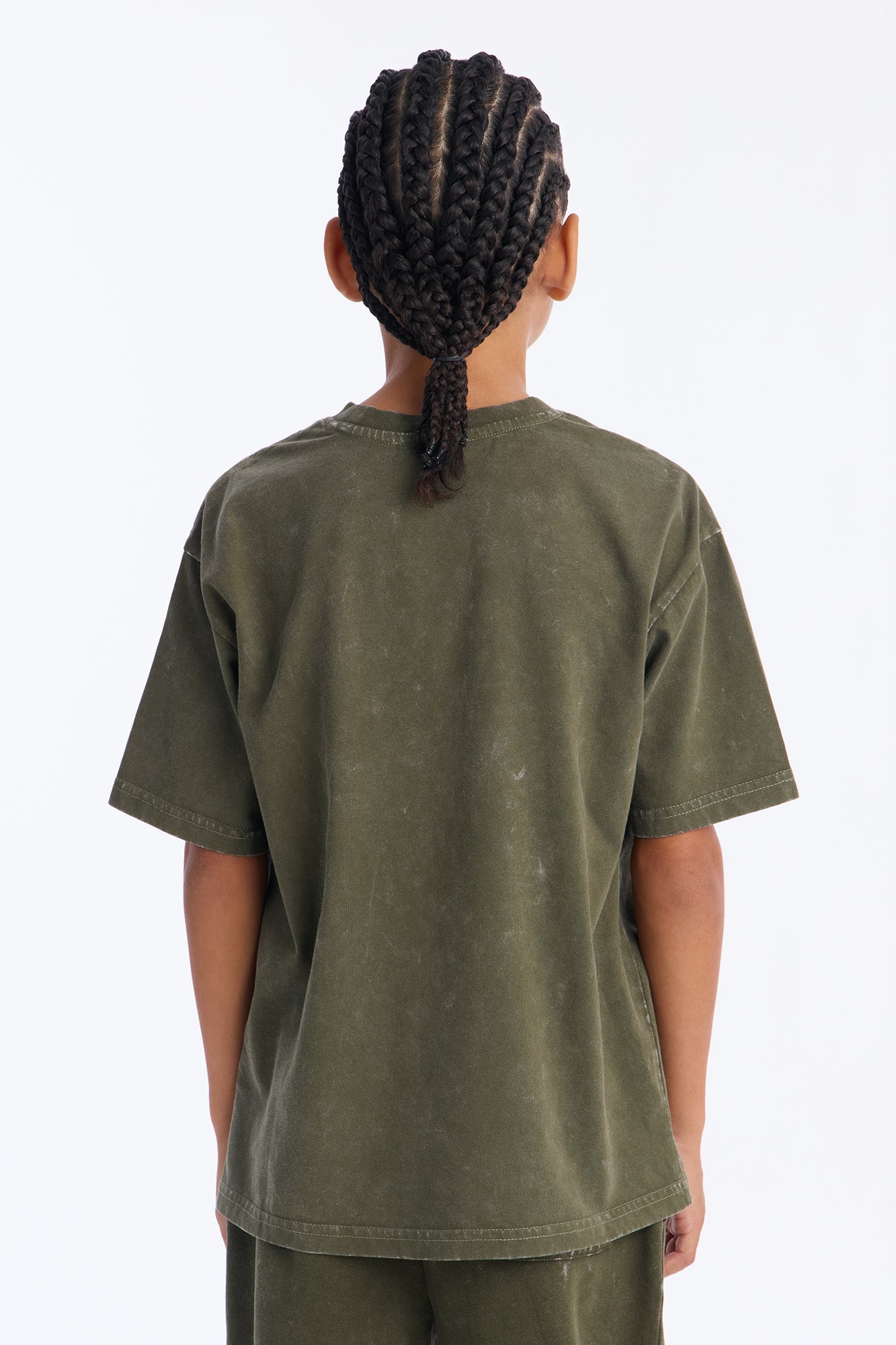 Mini Self Made Oversized Short Sleeve Tee - Olive