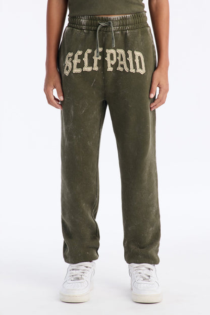 Mini Self Paid Jogger - Olive