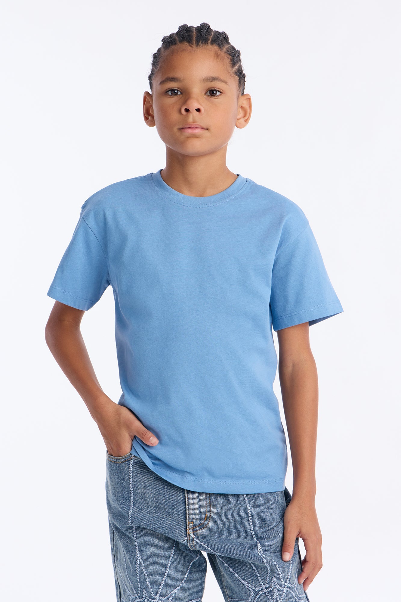 Mini Classic Lightweight Tee - Slate Blue