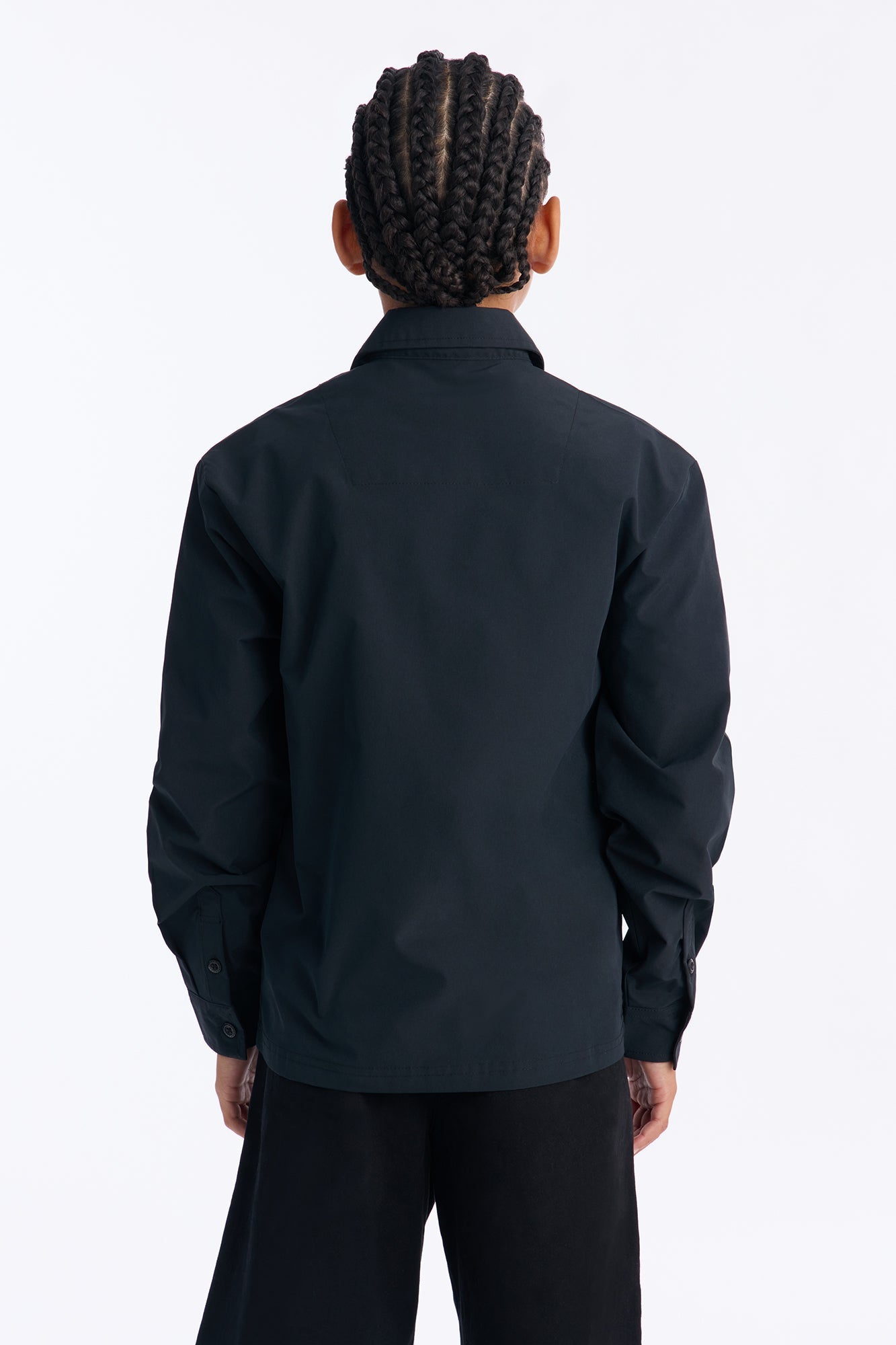 Mini See The Skyline Button Down Shirt - Black