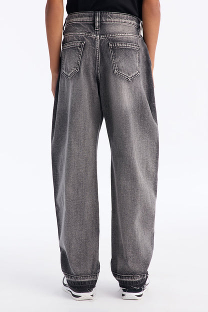 Mini Barrel Smoked Crafted Jean - Black Wash