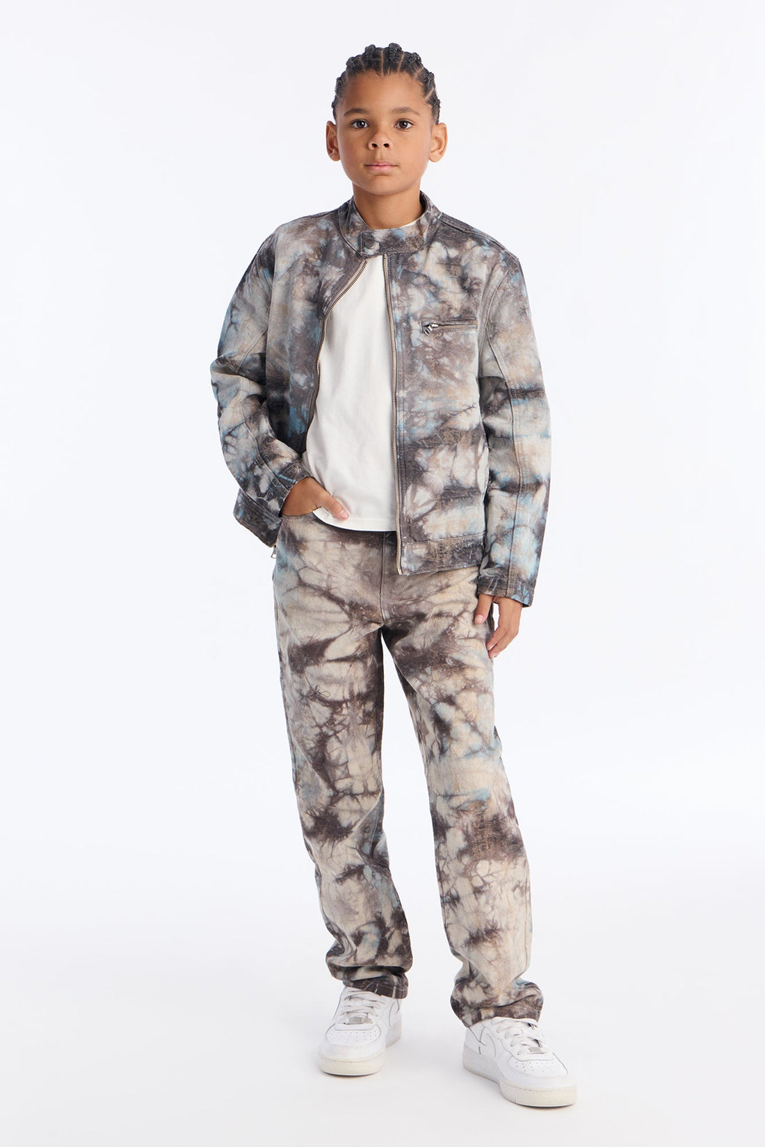 Mini Relaxed Straight Ash And Ice Pant - Multi Color