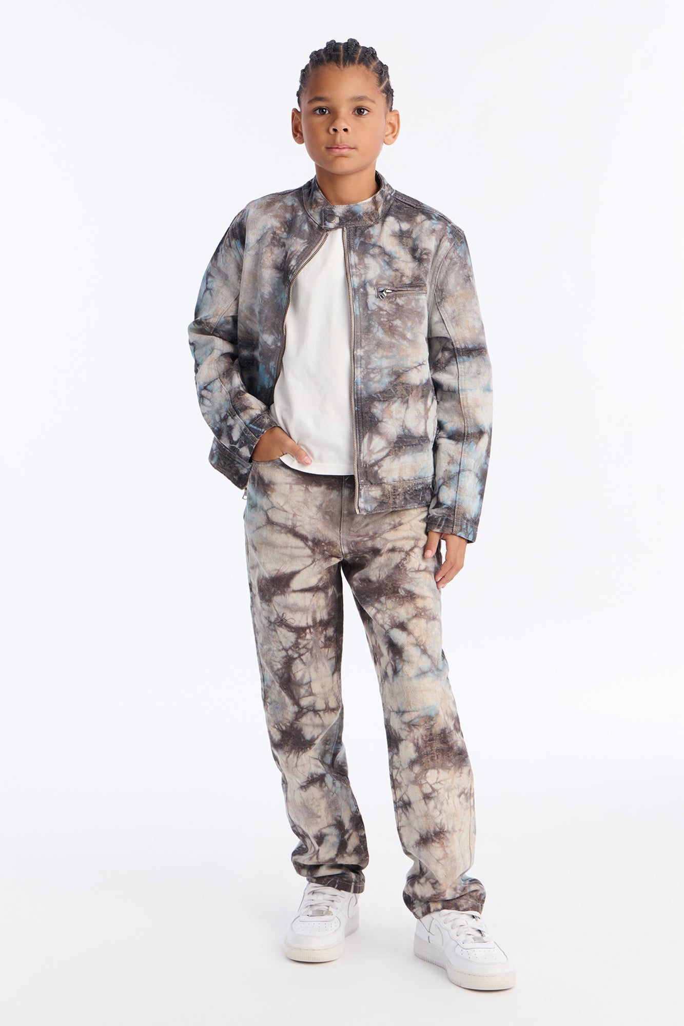Mini Relaxed Straight Ash And Ice Pant - Multi Color