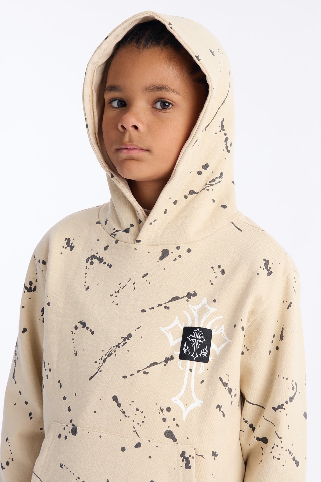 Mini Going For It Pullover Hoodie - Sand