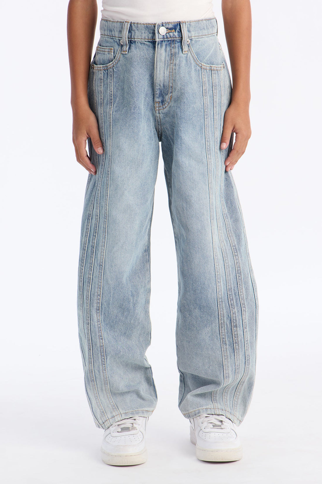 Mini Baggy Decon Structured Jean - Light Blue Wash