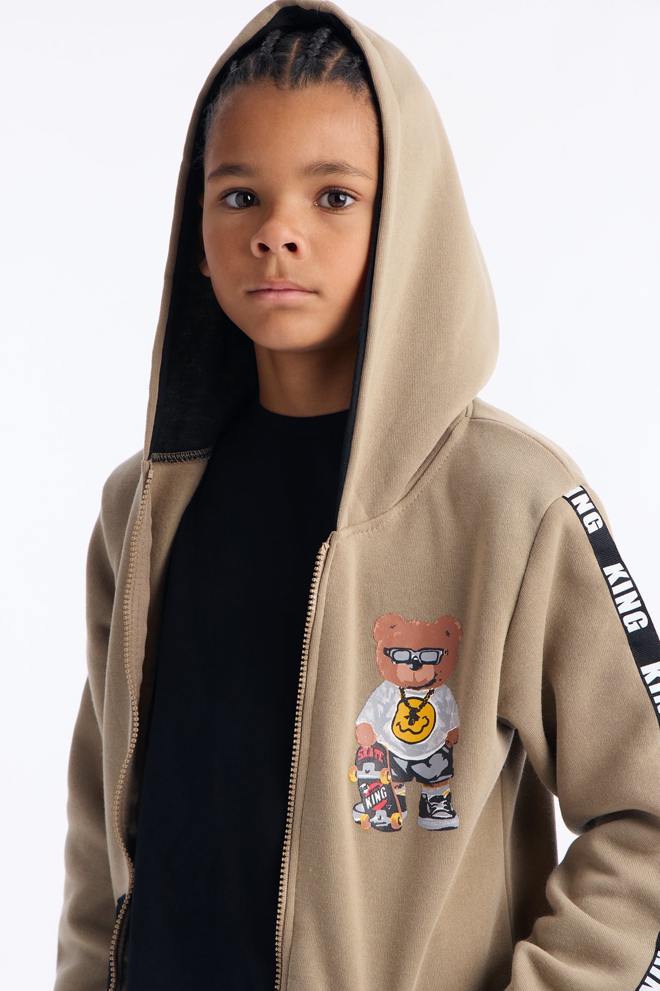 Mini King Of The Skatepark Jogger Pant Set - Grey