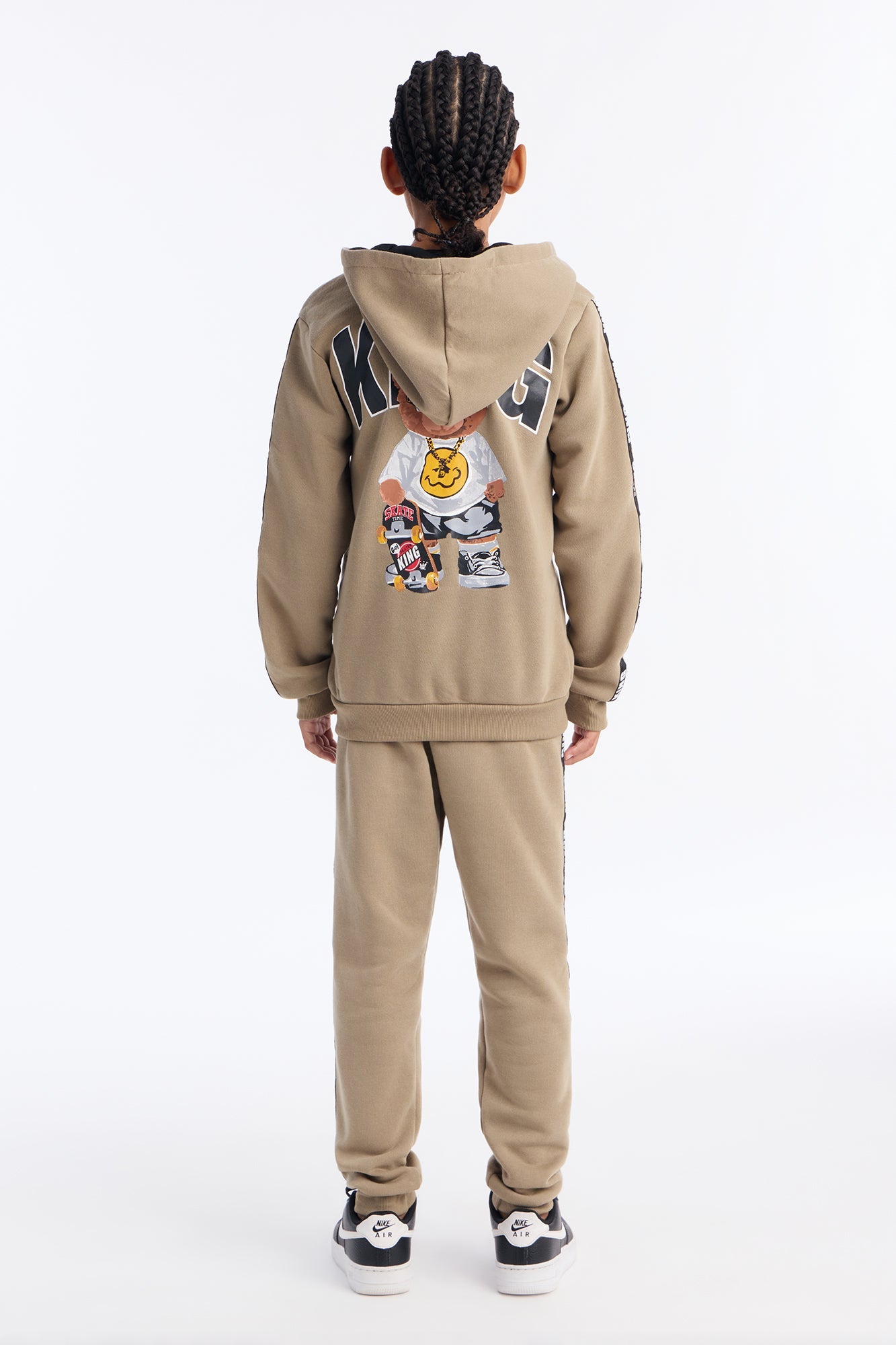 Mini King Of The Skatepark Jogger Pant Set - Grey