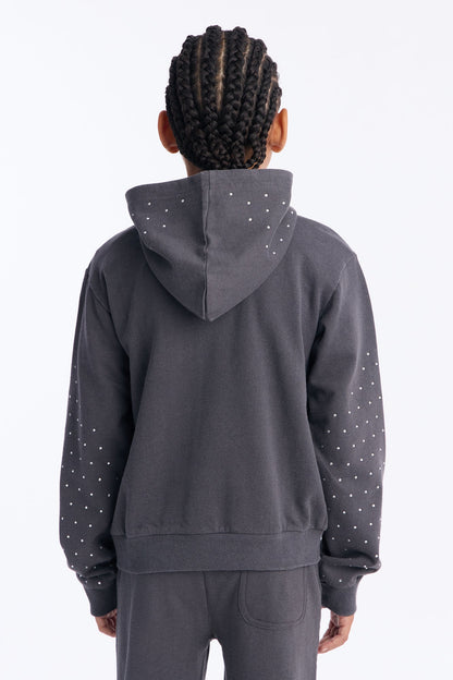 Mini Blessed Every Day Pullover Hoodie - Grey
