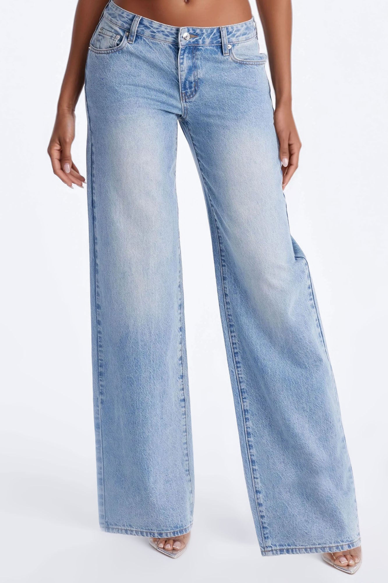 Tall Westside Low Rise Wide Leg Jean - Light Wash