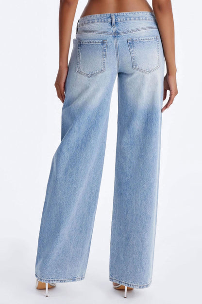 Tall Westside Low Rise Wide Leg Jean - Light Wash
