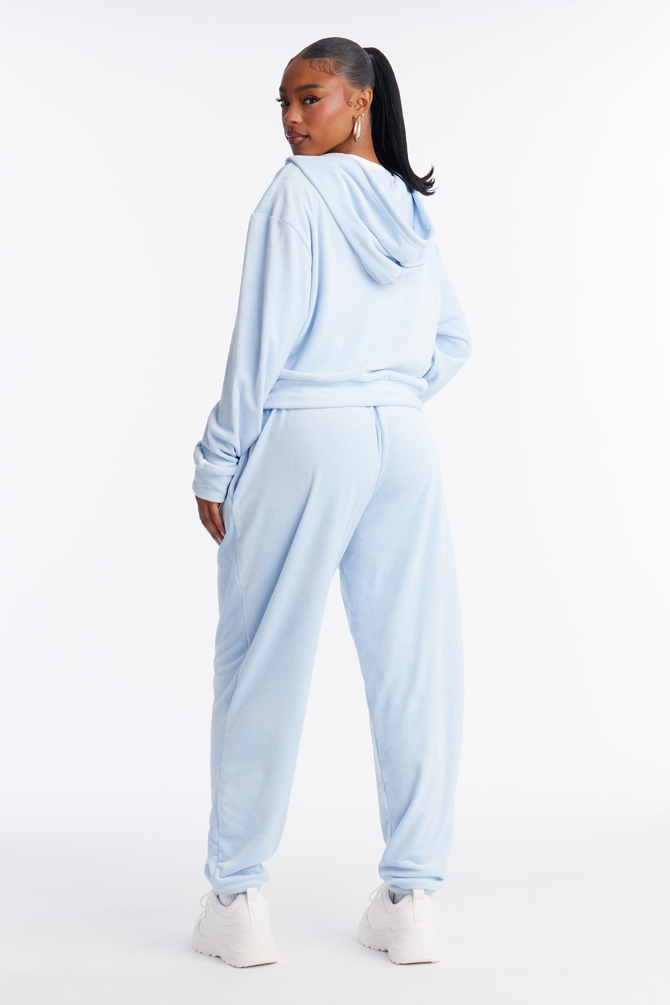 Basic Baddie Jogger Pant Set - Light Blue