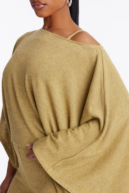 Cozy Sunday Wide Leg 2 Piece Jumpsuit - Olive