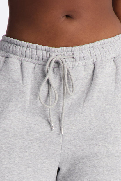 Solaris Barrel Leg Fleece Pant - Heather Grey