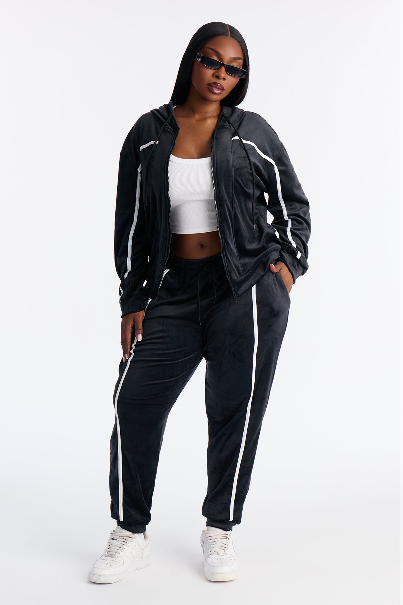 Basic Baddie Jogger Pant Set - Black