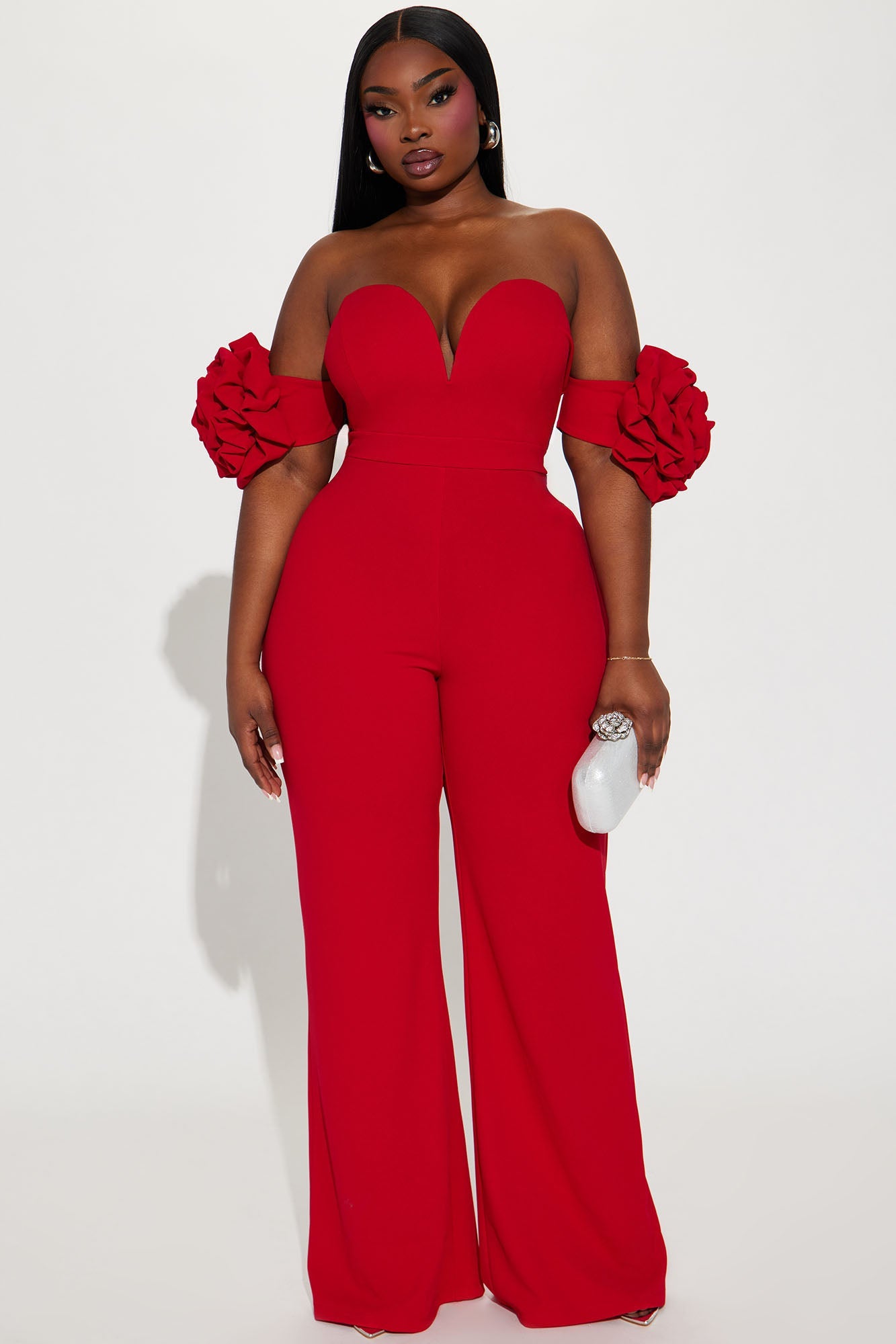 Over Too Soon Jumpsuit - Red
